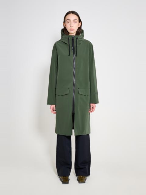 Stockholm Long Patch Raincoat Green