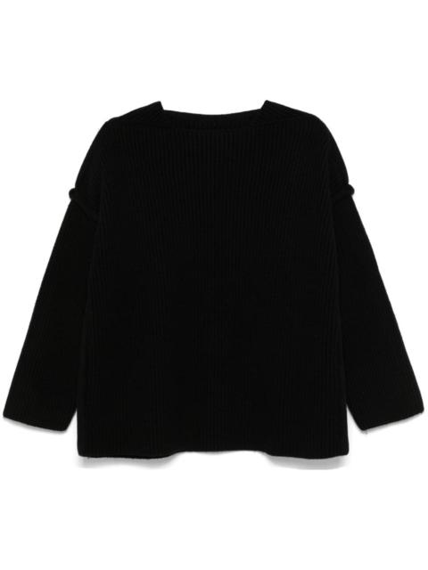 raised-seam sweater