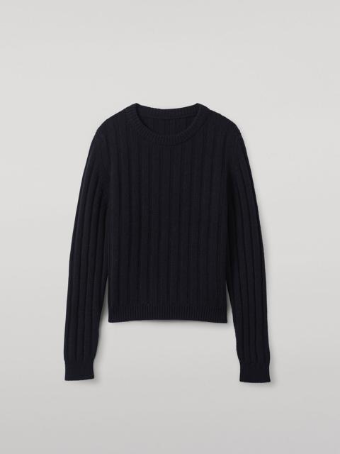 Lecht Dark Navy Cashmere Crew Jumper