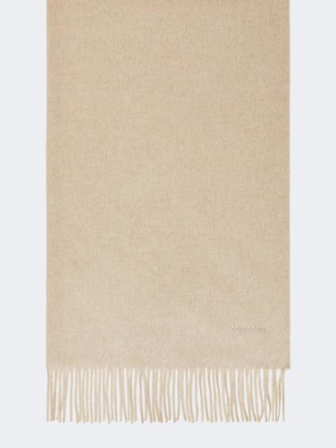 Cashmere logo stole - BEIGE