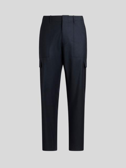 WOOL CARGO TROUSERS