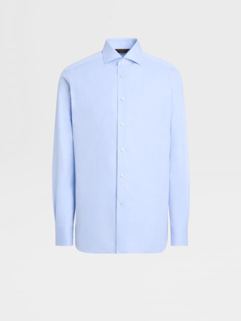 LIGHT BLUE SEA ISLAND COTTON LONG-SLEEVE TAILORING SHIRT