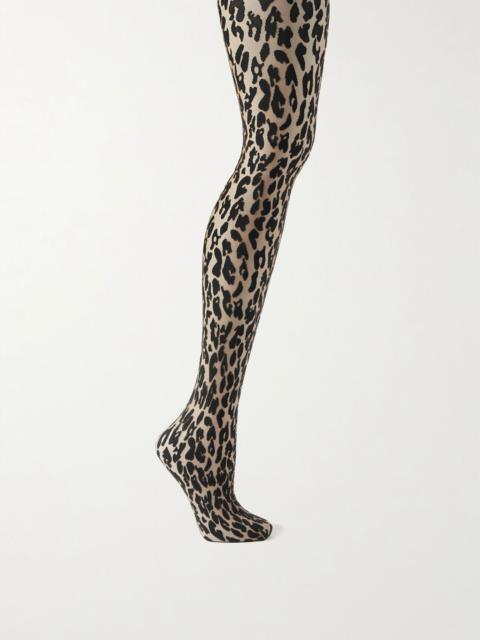 Josey 20 denier leopard-print tights Leopard print