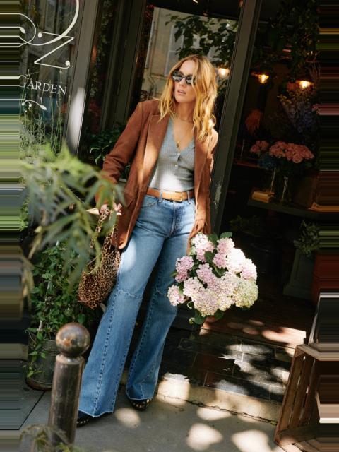 EDITH PATCH POCKET FLARE DENIM