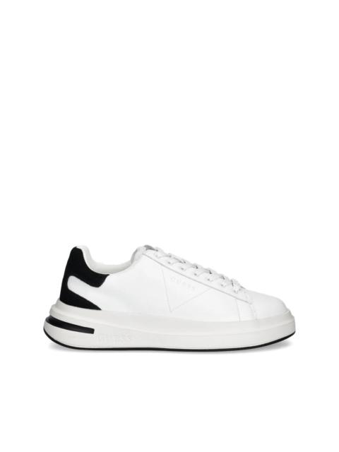 lace-up panelled sneakers