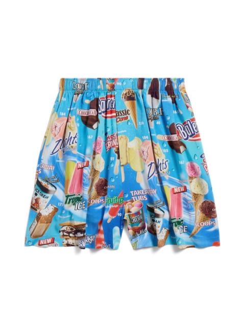 Men's Sweat Treat Pyjama Shorts in Blue