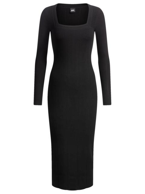 KNITTED RELAXED-FIT DRESS WITH ANTI-BACTERIAL FINISH