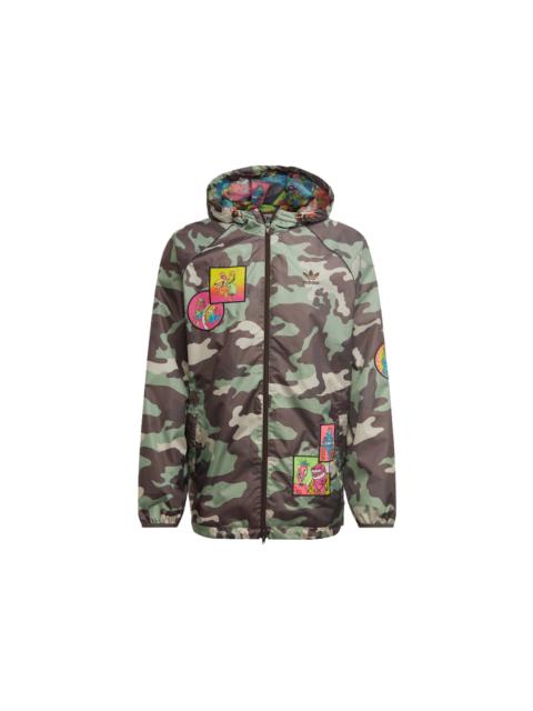 adidas x Jeremy Scott Windbreaker Jacket Camo