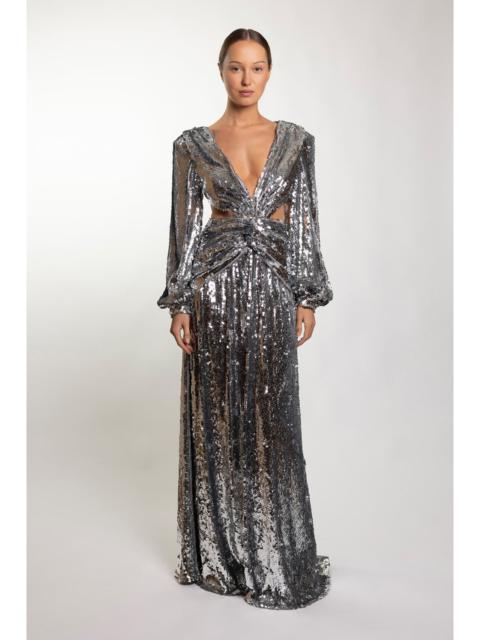 MOONLIGHT SEQUIN LONG SLEEVE DRESS