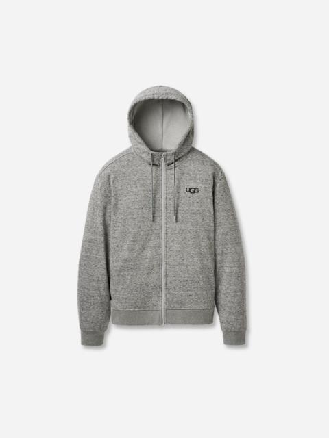 ® Men's Shiloh Full Zip Hoodie Polyester Tops in Grey Heather