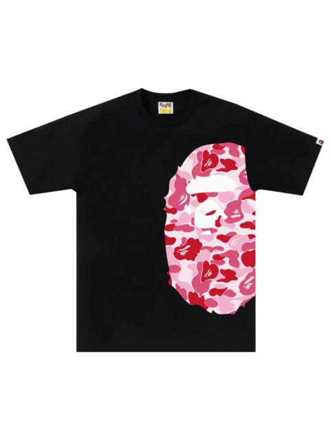 BAPE ABC Camo Side Big Ape Head Tee 'Black/Pink'