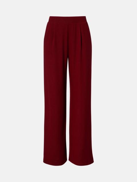 Lauren pleated jersey wide-leg pants