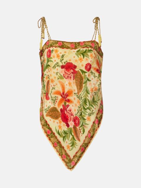 Stitched Garden floral top