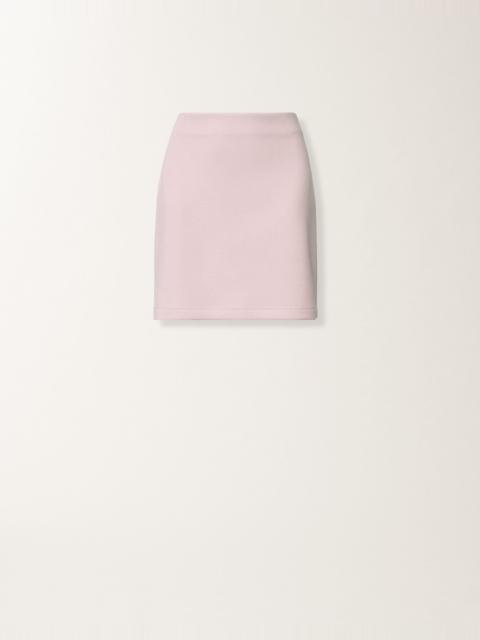 Mini skirt in cashmere scuba