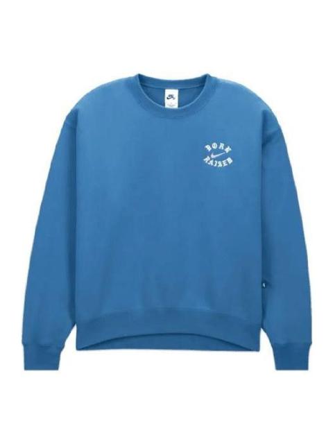 Nike SB x BORNXRAISED Crewneck Sweatshirt 'Blue' DX4270-407