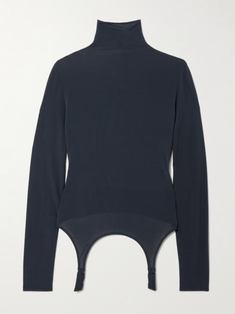Stretch-jersey Turtleneck Top