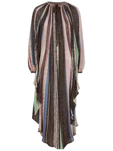 Missoni Striped Metallic-knit Maxi Dress