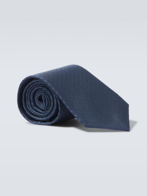GG silk jacquard tie
