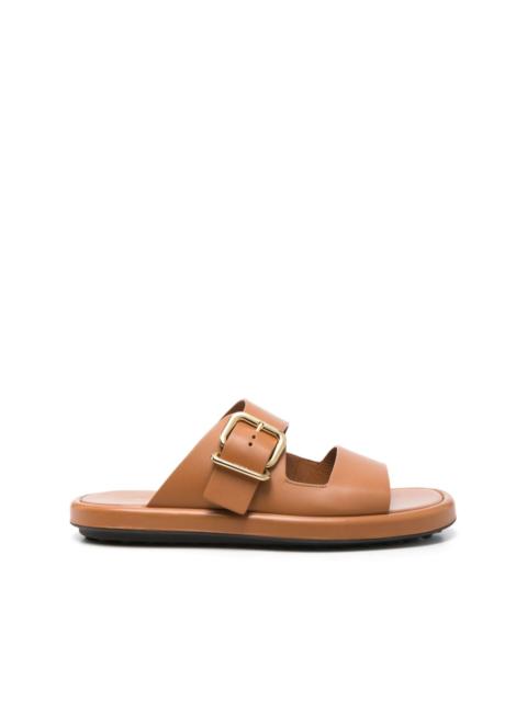 leather slides