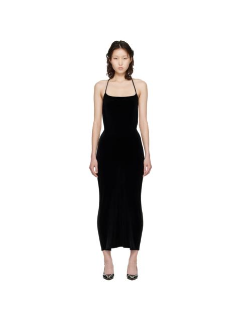 Black Installed Leggings Maxi Dress
