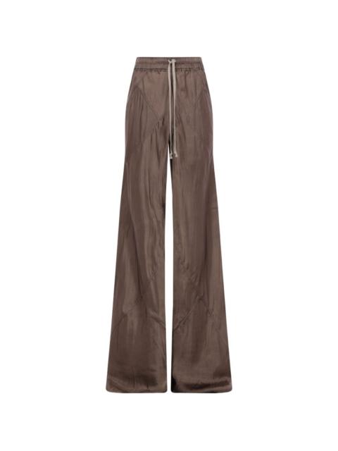drawstring wide-leg trousers