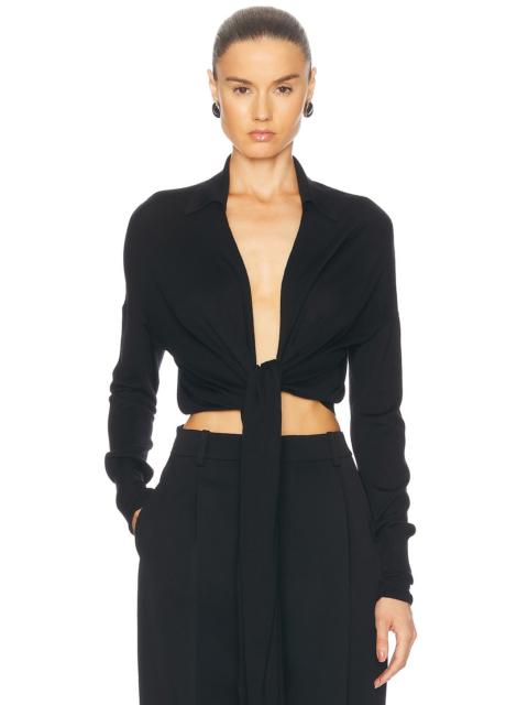 Long Sleeve Wrap Top