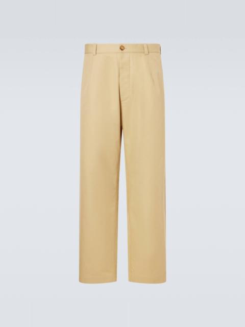 Fuji cotton twill straight pants