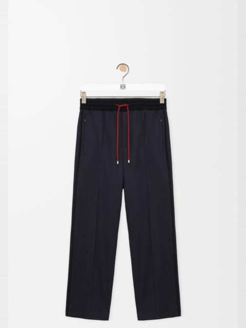 Drawstring trousers in wool
