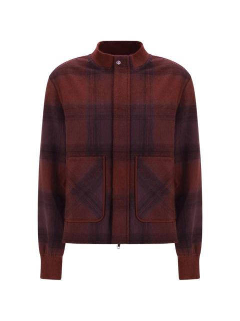 Gradtitude plaid jacket