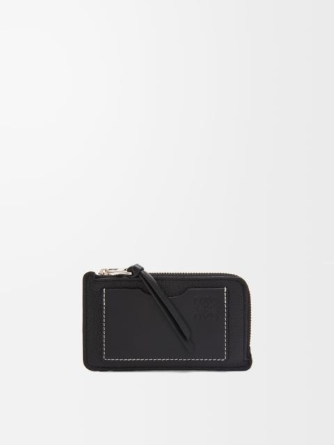 Coin cardholder in soft grained calfskin