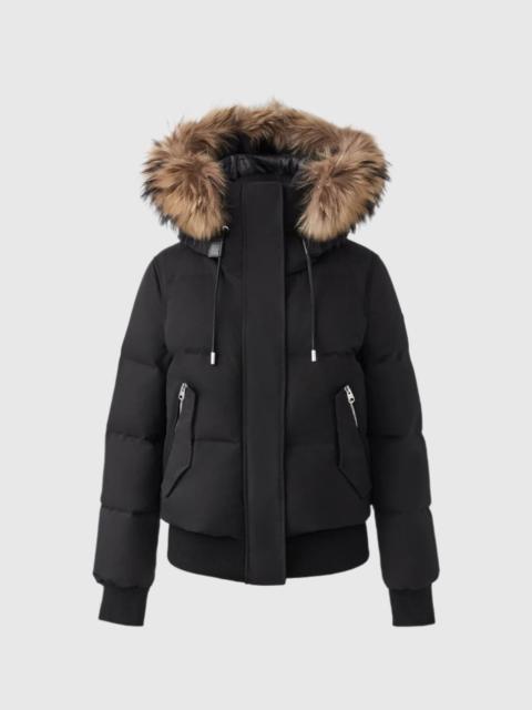 NEFI-F down jacket with removable fur trimmed hood