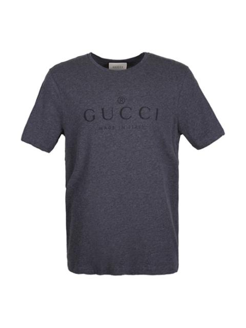 Gucci Logo Cotton T-Shirt 'Grey' 441685-X3A80-1200