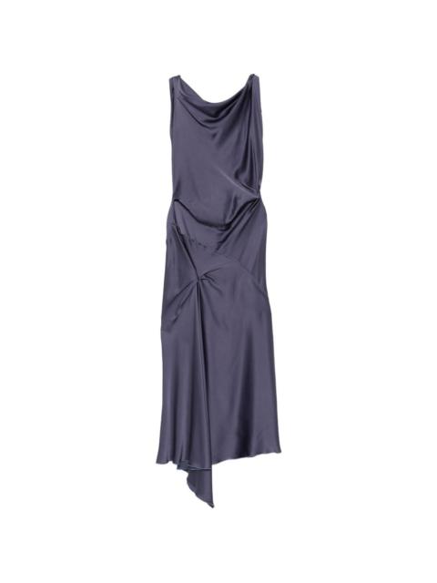 draped asymmetric dress