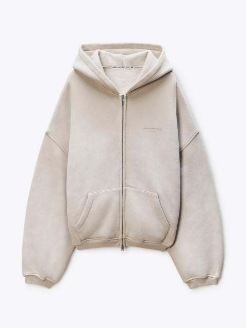 Crystal Hotifx Zip-Up Hoodie in Cotton Blend