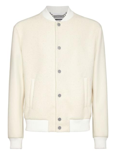 rhinestone-embellished bomber jacket