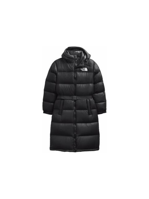 The North Face Womens Nuptse Belted Long Parka TNF Black