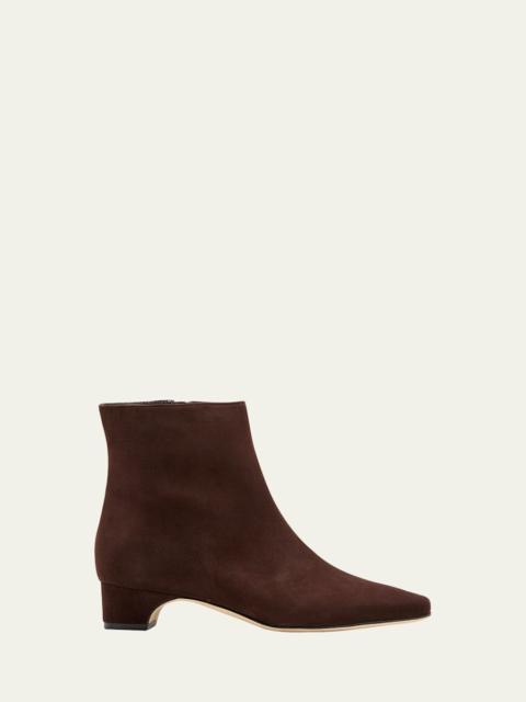 Tolarc Suede Zip Ankle Booties