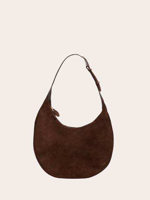 MOON HOBO DARK BROWN SUEDE