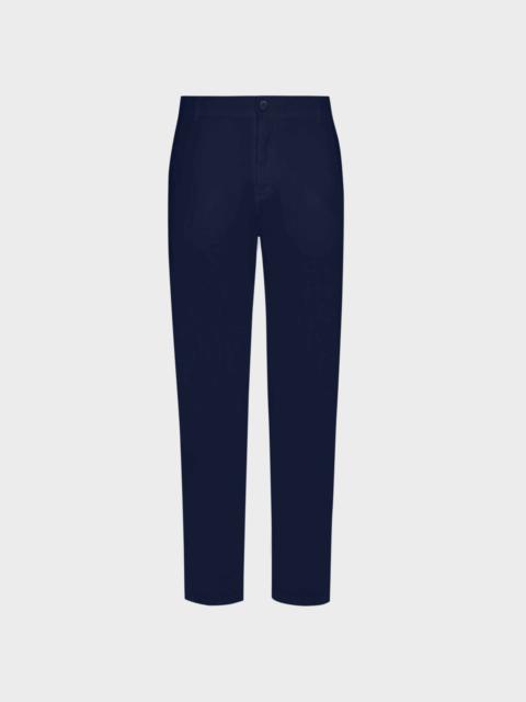 MEN STRAIGHT LINEN PANTS SOLID