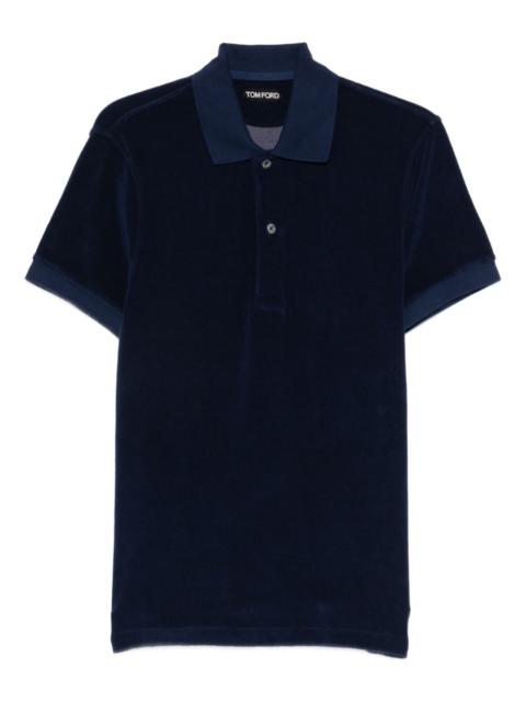 button knitted polo shirt