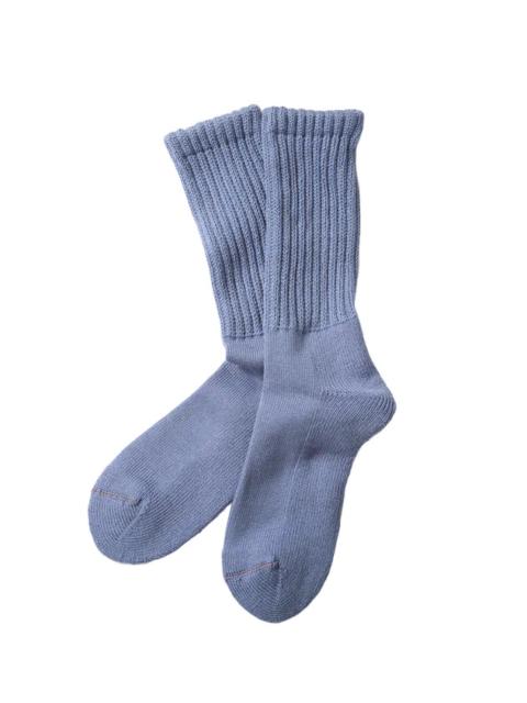 R1334 Loose Pile Crew Socks - Smokey Blue