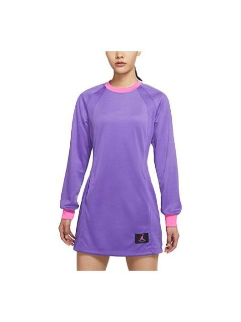 (WMNS) Air Jordan Long-Sleeve Dress 'Purple' DA1535-511