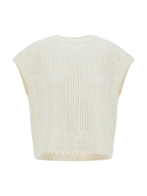 Sleeveless Lurex Knit Top