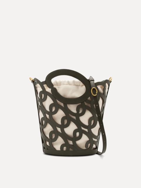 OSCAR CHAIN-LINK LEATHER TOTE