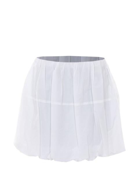 ruffled mini skirt