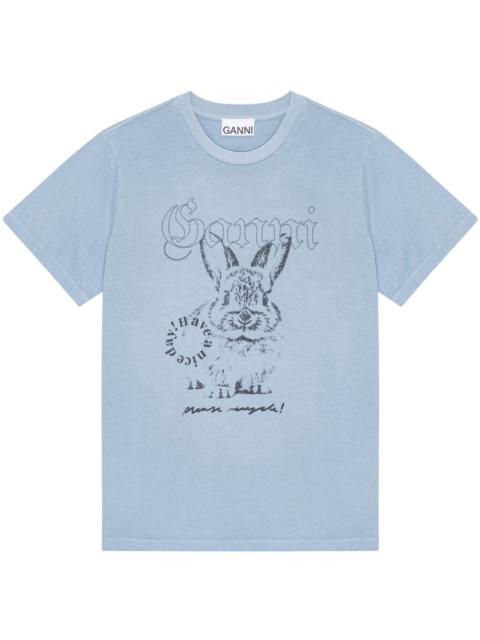 Bunny-print T-shirt