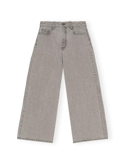 GREY FUTURE DENIM WIDE JEANS
