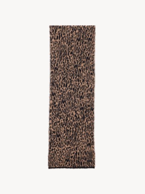 LEOPARD SCARF IN KNIT
