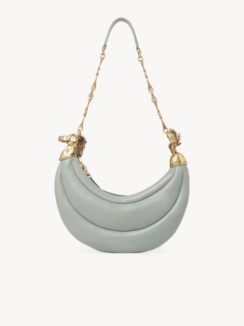 CHAIN HORSE SHOULDER BAG IN GRAINED LEATHER