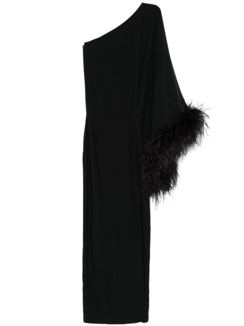 Feathered Eternity maxi dress